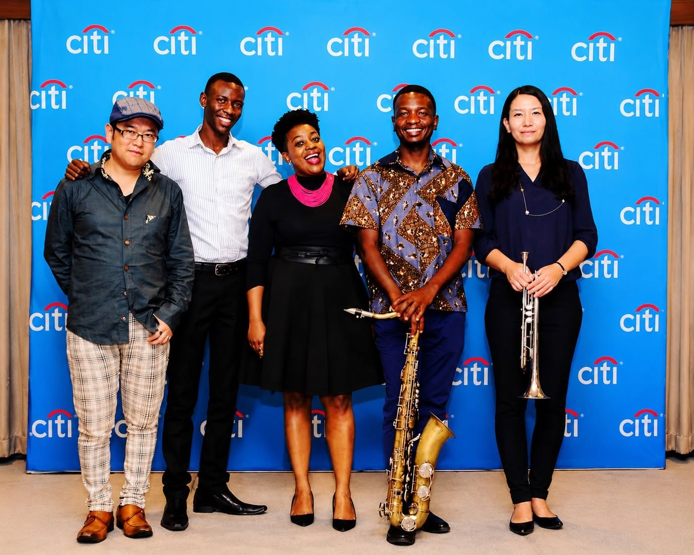 Swahili Jazz musicians and collaborators at a Citi event