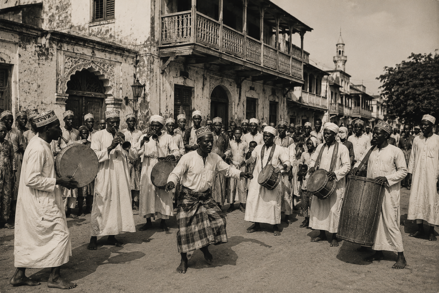 Historic-style ngoma street circle